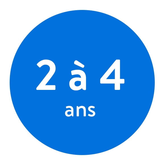 2 à 4 ans