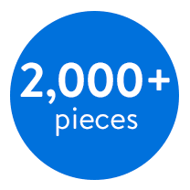 2000+ pieces