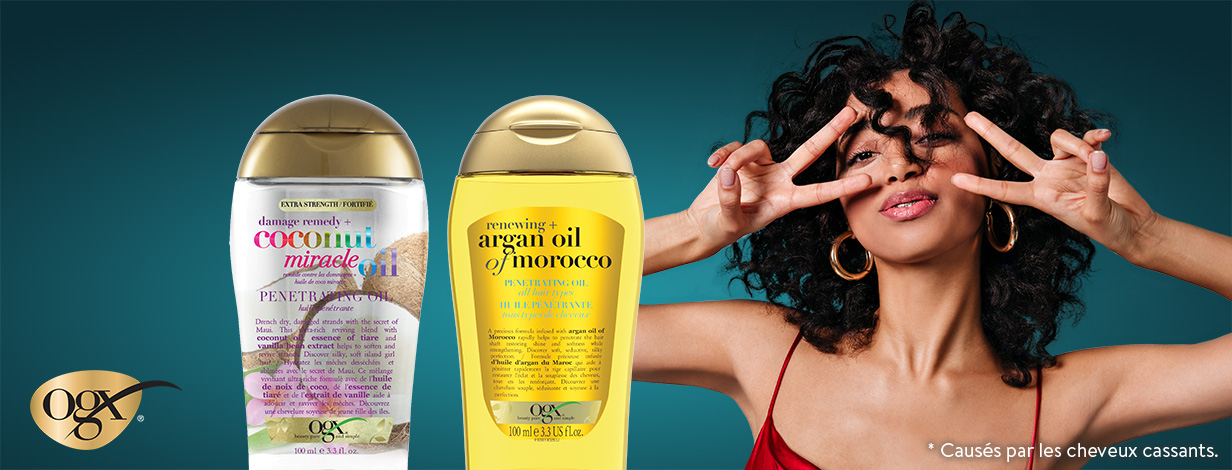  * Causés par les cheveux cassants.
