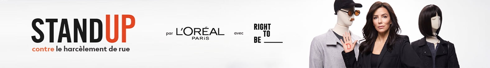 Stand up contra le harcèlement de rue par L’Oréal Paris avec right to be