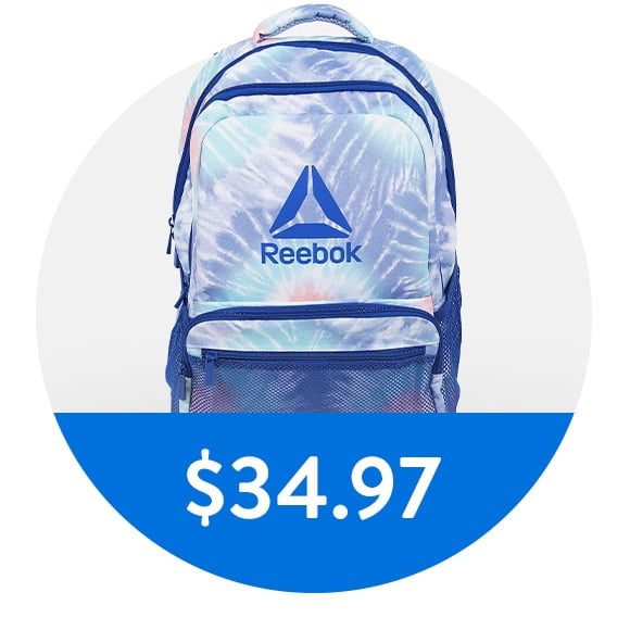 Reebok backpacks $34.97