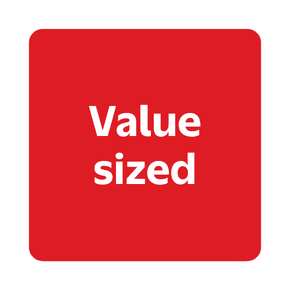 Shop value sized products