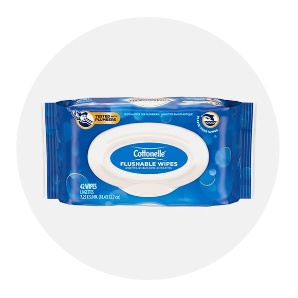 Flushable wipes & more