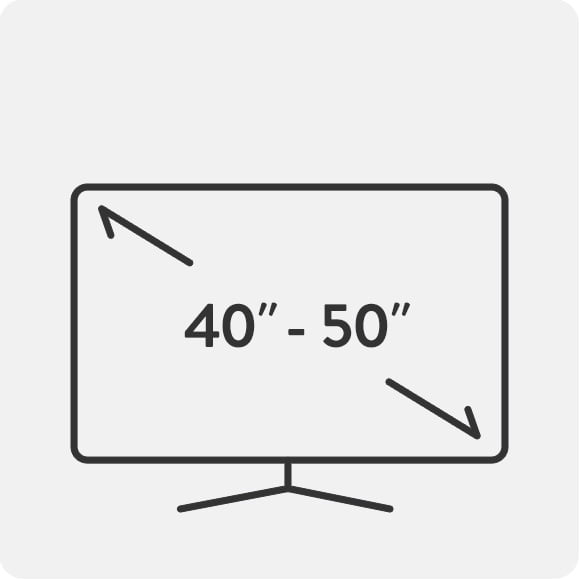 For 40" to 50" TVs