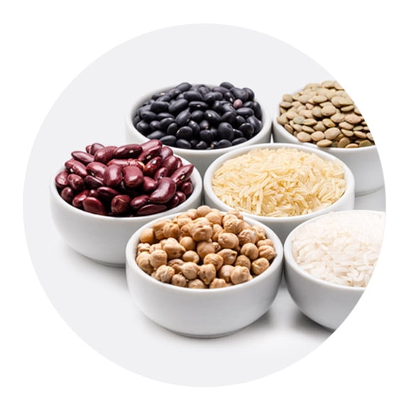 Rice, beans & grains