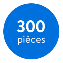 300 pièces