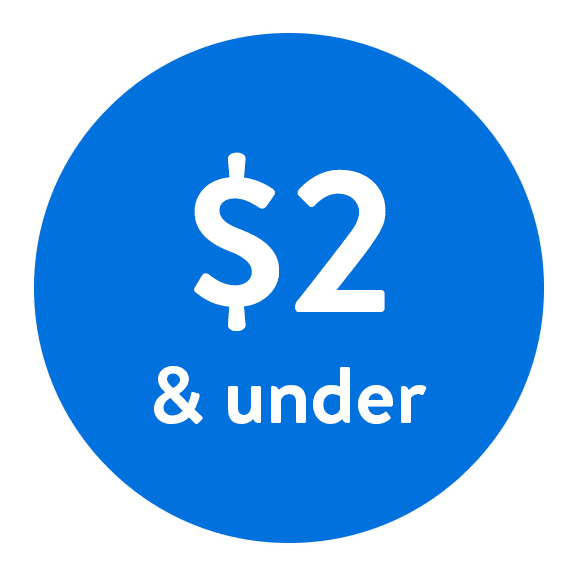 $2 & under