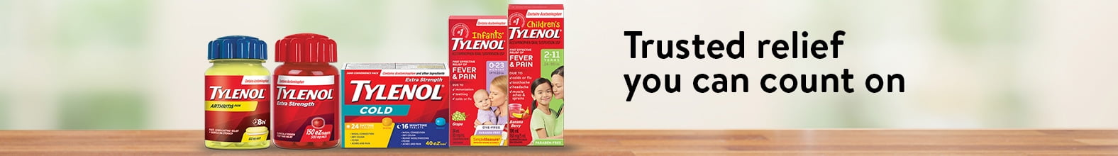 Tylenol® - Trusted relief you can count on.