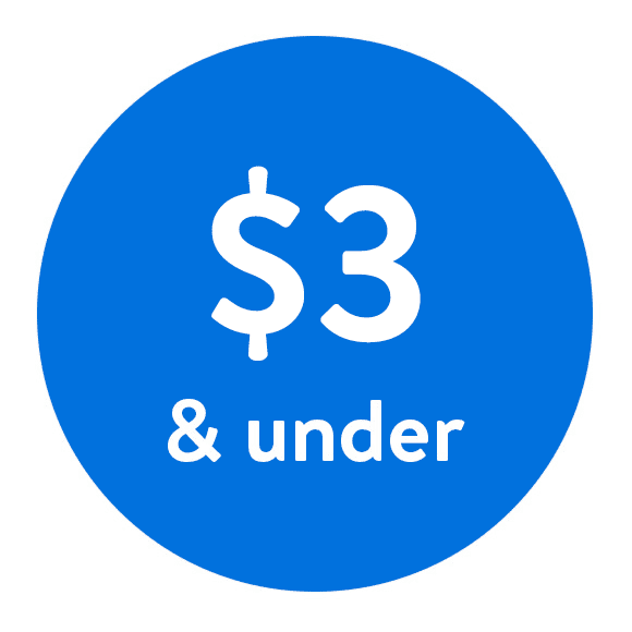 $3 & under