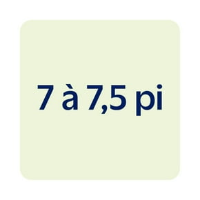 7 to 7.5 ft