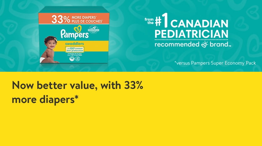 Pampers Pure Disposable Baby Diapers, Hypoallergenic and Fragrance