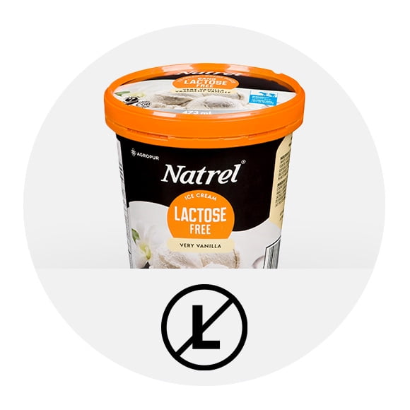 Crème glacée sans lactose