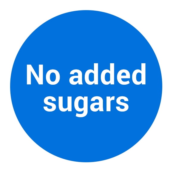 No added sugars