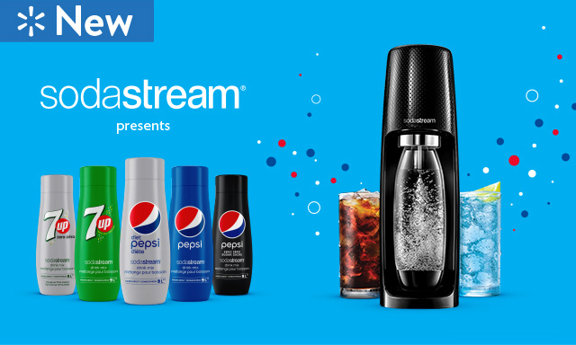 New - SodaStream presents - Your favourites on demand - 7UP® ZERO - 0g sugar per 375 mL prepared.