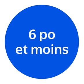 6 po et moins