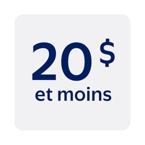 20 $ et moins