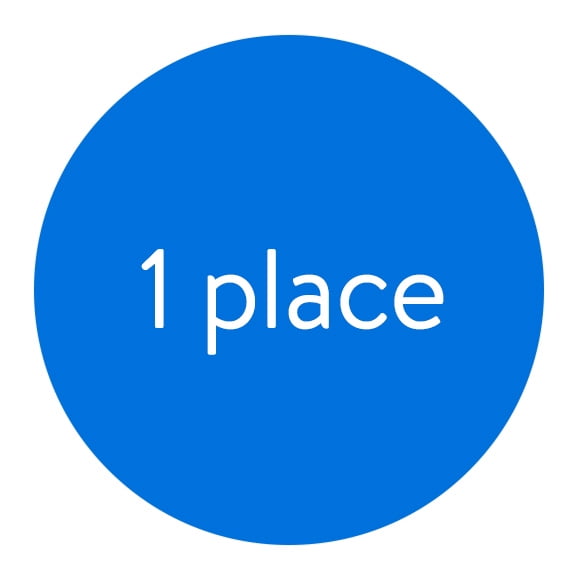 1 place