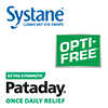 Use Pataday, Systane and Opti-Free