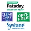 Use Pataday, Systane and Opti-Free