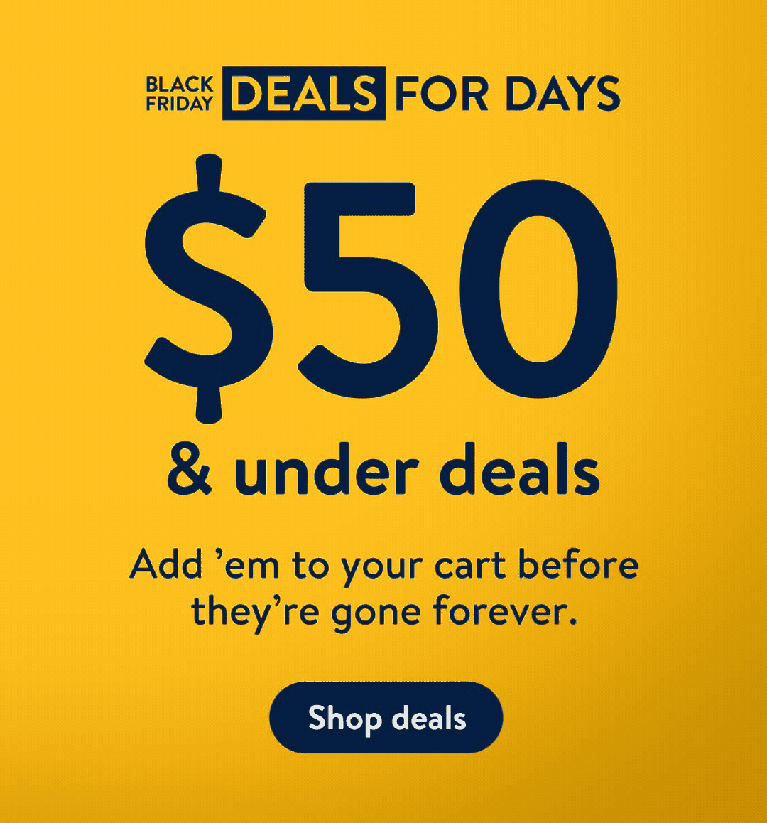 $50 & under deals