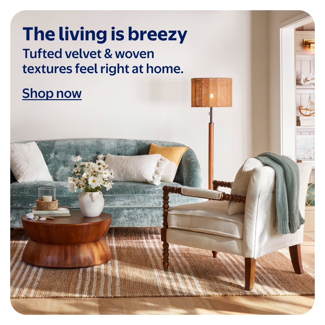 Tufted velvet & woven textures feel right at home.