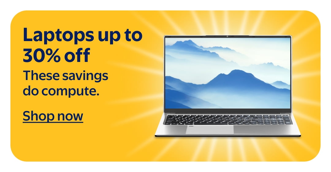 Laptops up to 30% off 