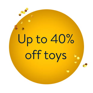 Up to 40% off toys 
