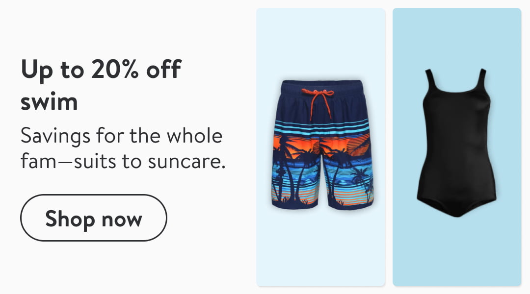 Up to 20% of f swim Savings for the whole famsuits to suncare. 