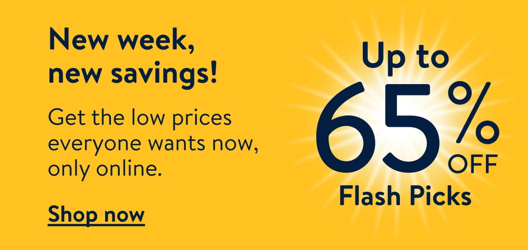 New week, new savings! Get the low prices everyone wants now, only online. Shop now 