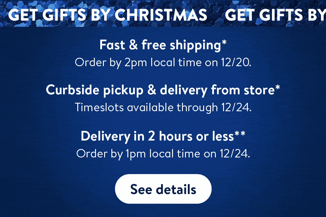 Get Gifts by Christmas