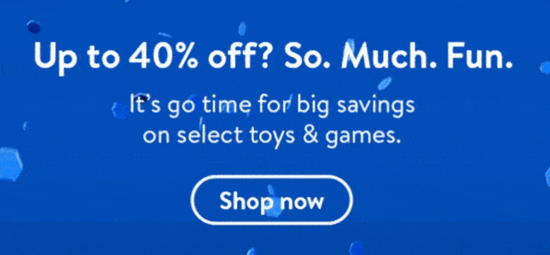 Up to 40% off? So. Much. Fun.