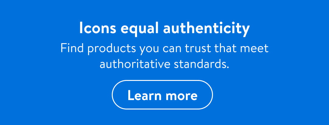 Icons equal authenticity Find products you can trust that meet authoritative standards. T R eI 