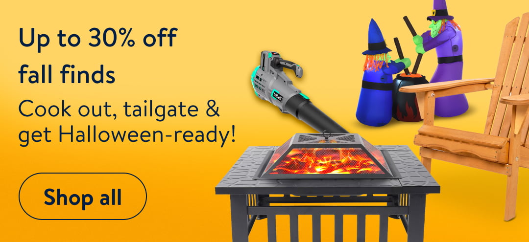 Up to 30% off fall finds Cook out, tailgate get Halloween-ready! 
