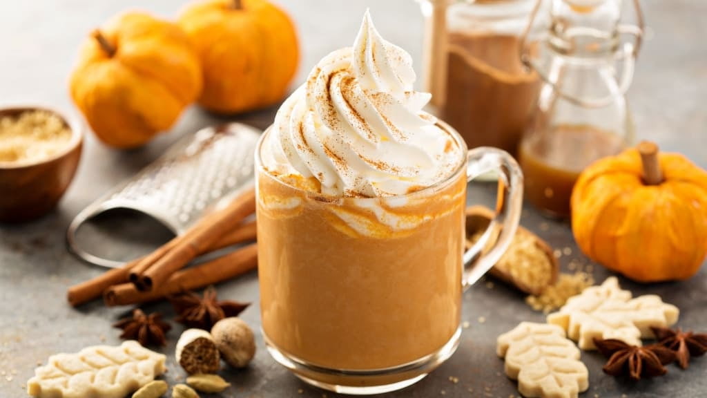 Ingredientes para preparar bebidas pumpkin spice