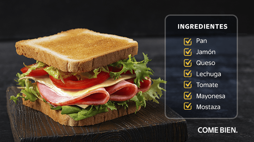 Prepara un rico sandwich
