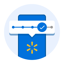 Illustration of a phone with progress tracker