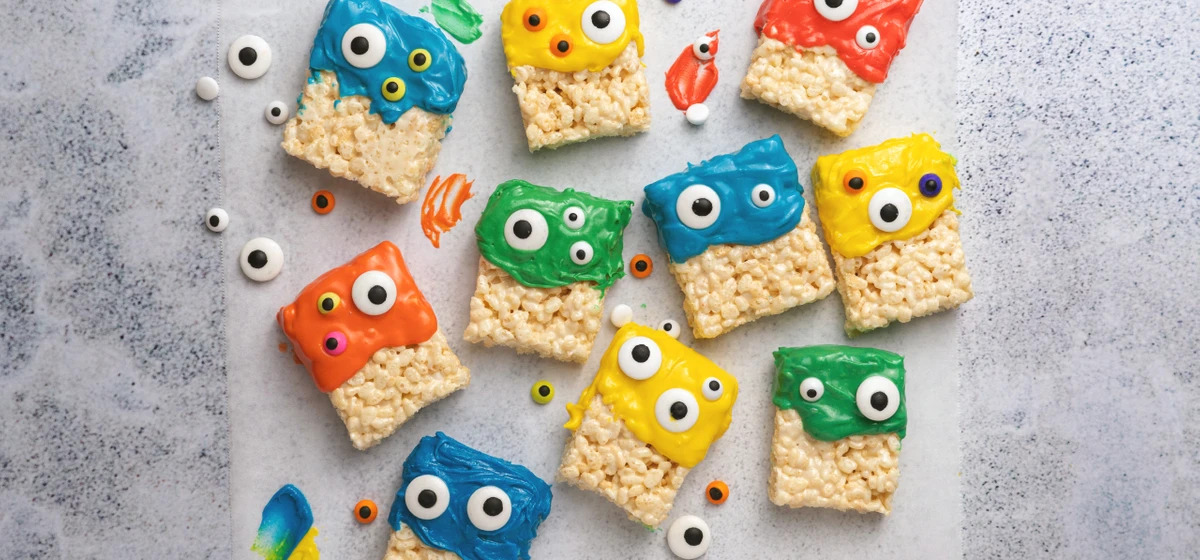 Monster rice krispie treats