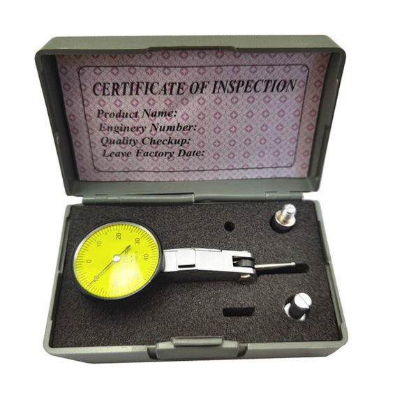 0-0.2 mm Lever Precision 0.002mm Level dial Gauge Scale Precision Metric Dovetail Rails 0-0.8mm 0.01mm Dial Test Indicator ,Easy to Use