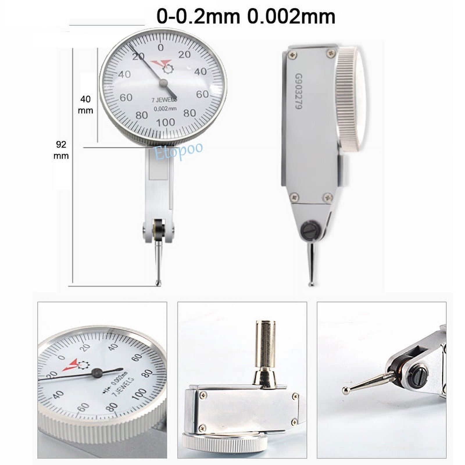 00.2 mm Lever Precision 0.002mm Level dial Gauge Scale Precision