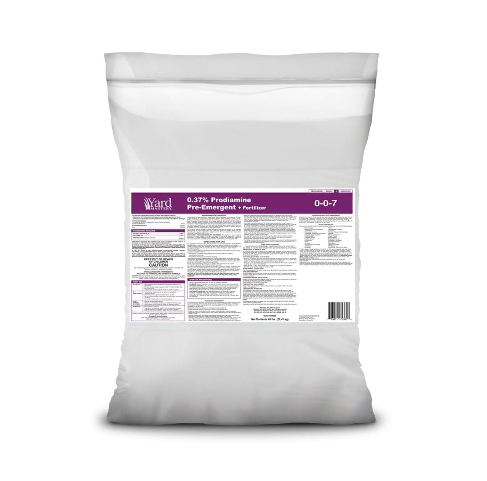 007 Granular Prodiamine PreEmergent Herbicide Fertilizer 45lbs