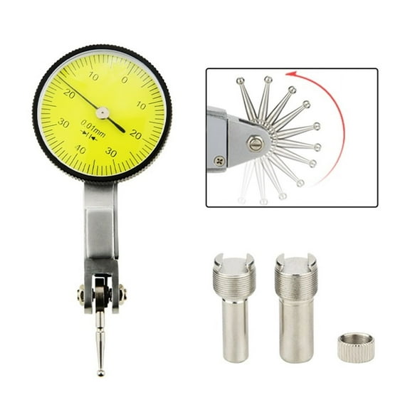 0-0.8mm Lever Dial Indicator Gauge With Measuring Probes Mechanical Micrometer Measuring Tools Dial Bore Gauge Test Indicators ,Very Versatile