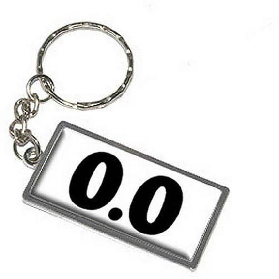 0.0 Miles Anti Running Lazy Marathon Jogging Keychain Key Chain Ring