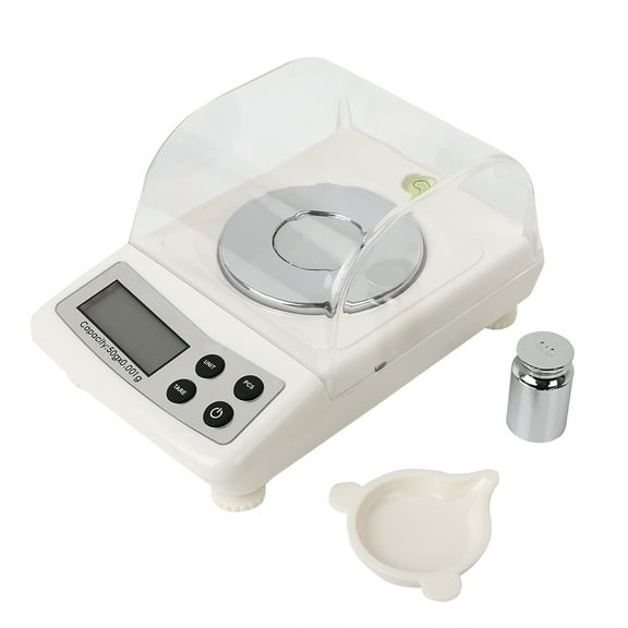0.001-50g LCD Display High-Precision Digital Scales for Jewelry, Lab & Kitchen
