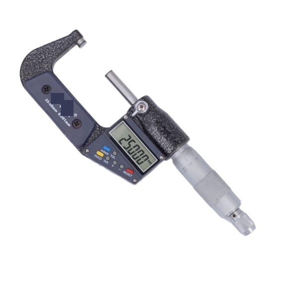 0.001mm Outside Micrometer 25-50mm Chrome-plated Stainless Steel Digital Micrometer Electronic Micrometer Caliper Gauge Meter