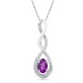 thumbnail image 1 of 0.01 CTTW STERLING SILVER AMETHYST FASHION PENDANT, 1 of 2
