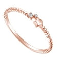 thumbnail image 1 of AFFY 0.01 Carat (Cttw) Round White Natural Diamond Accent Star Style Engagement Ring 14K Solid Rose Gold (I-J Color ,I2-I3 Clarity ,0.01 Carat (Cttw) Ring Size-6, 1 of 2