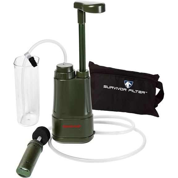 0.01 Micron Portable Water Filtration System for Backpacking and Camping