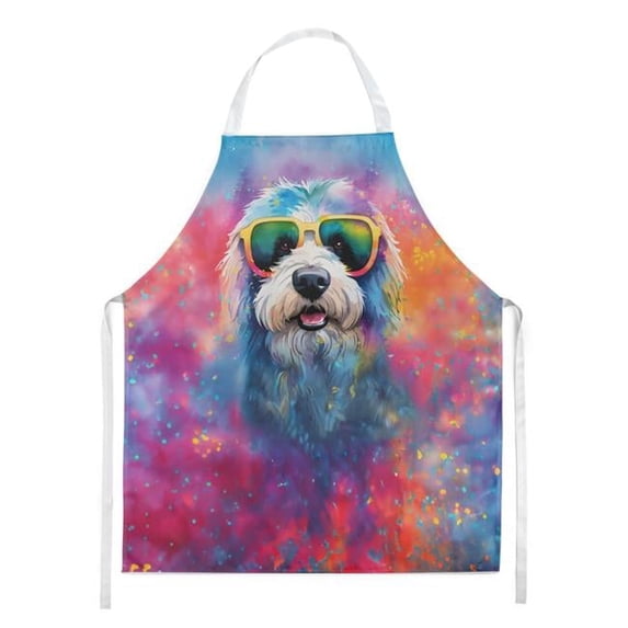 0.01 x 30 x 27 in. Old English Sheepdog Hippie Dawg Apron