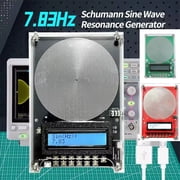 0.01Hz-100000Hz Adjustable Schumann Sine Wave Resonance Generator Ultra Low Frequency Generator for Healing Sound Frequency Rife Machine with USB and Magnetic Acrylic Case - Black