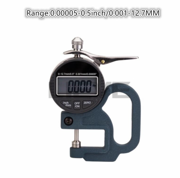 0.01MM/0.001mm Electronic Thickness Gauge 12.7mm Digital Micrometer